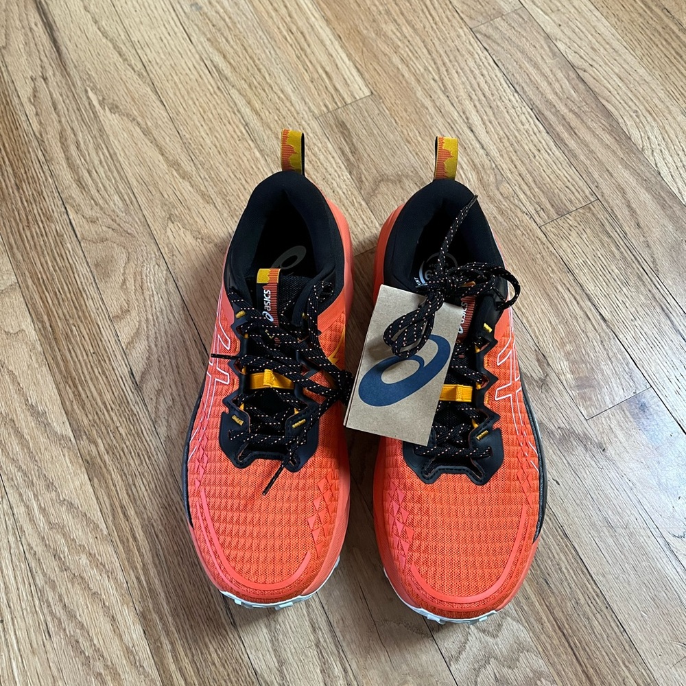 Men’s ASICS GEL-Trabuco 13 (9.5) Nova Orange/Pure Aqua - Picture 2 of 9